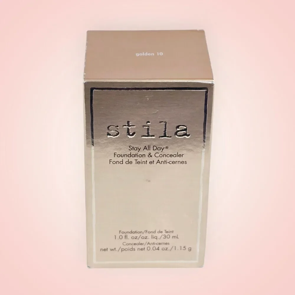 Stila Stay All Day Foundation & Concealer Brand New In Box #10 Golden